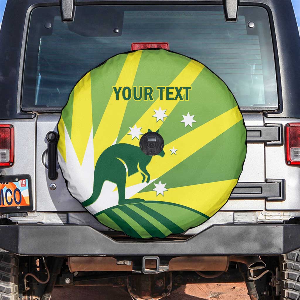 Custom Australia Cricket Spare Tire Cover Go Champions Aussies