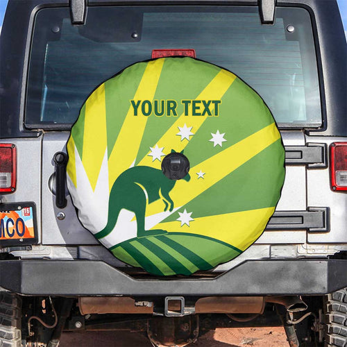 Custom Australia Cricket Spare Tire Cover Go Champions Aussies