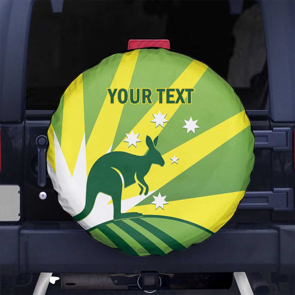 Custom Australia Cricket Spare Tire Cover Go Champions Aussies