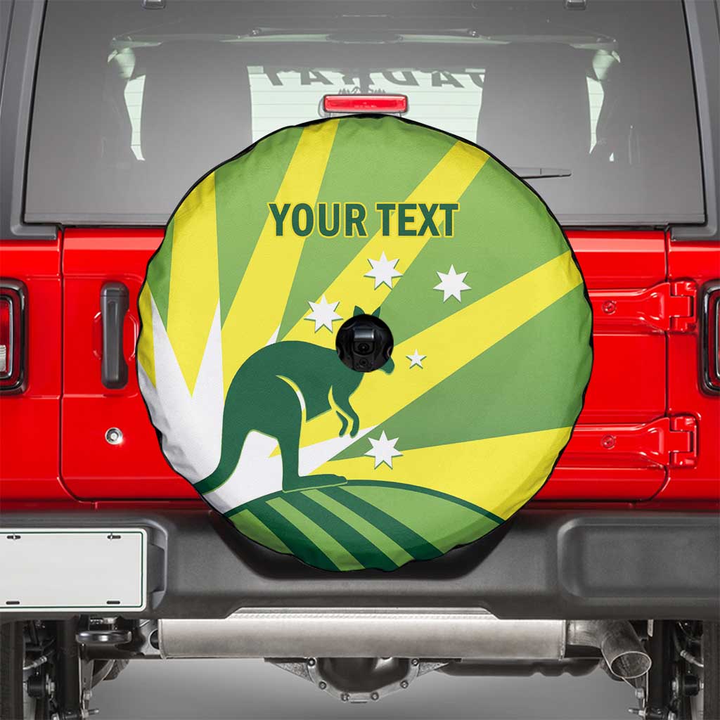 Custom Australia Cricket Spare Tire Cover Go Champions Aussies
