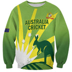 Custom Australia Cricket Sweatshirt Go Champions Aussies