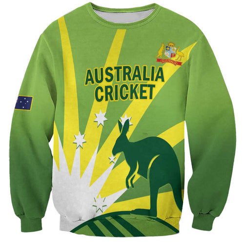 Custom Australia Cricket Sweatshirt Go Champions Aussies