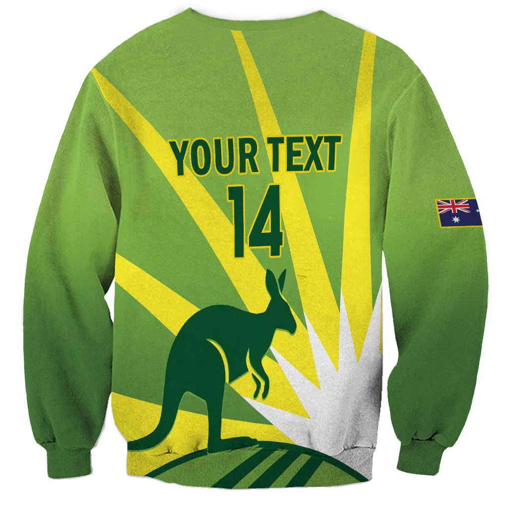 Custom Australia Cricket Sweatshirt Go Champions Aussies