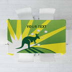 Custom Australia Cricket Tablecloth Go Champions Aussies