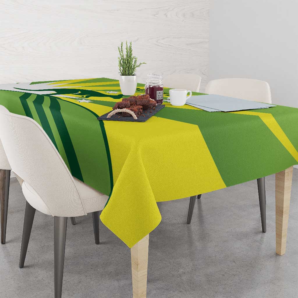 Custom Australia Cricket Tablecloth Go Champions Aussies