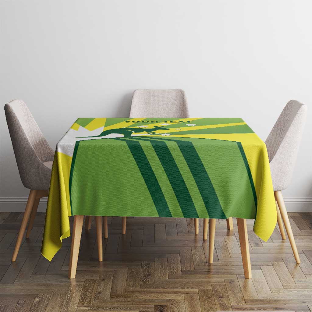 Custom Australia Cricket Tablecloth Go Champions Aussies