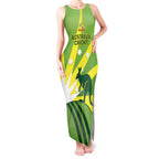 Custom Australia Cricket Tank Maxi Dress Go Champions Aussies