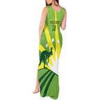 Custom Australia Cricket Tank Maxi Dress Go Champions Aussies