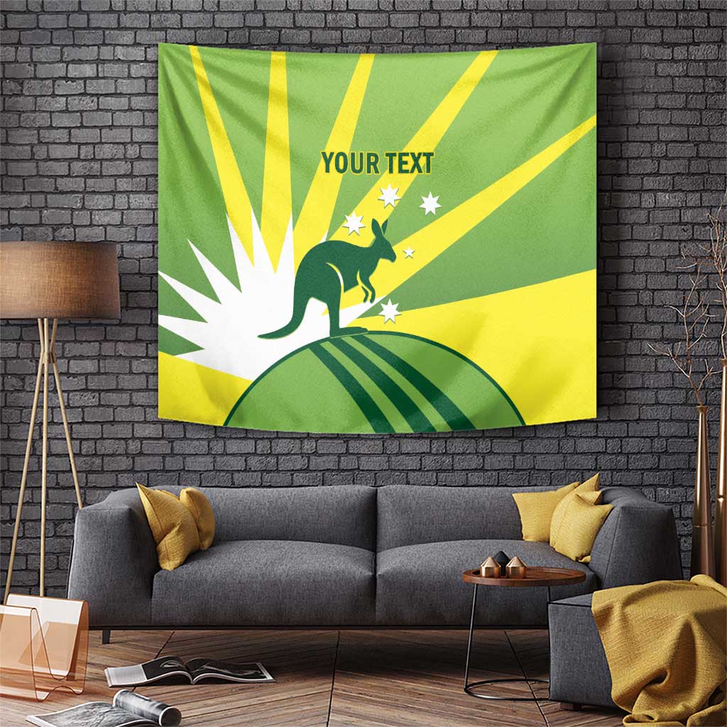 Custom Australia Cricket Tapestry Go Champions Aussies