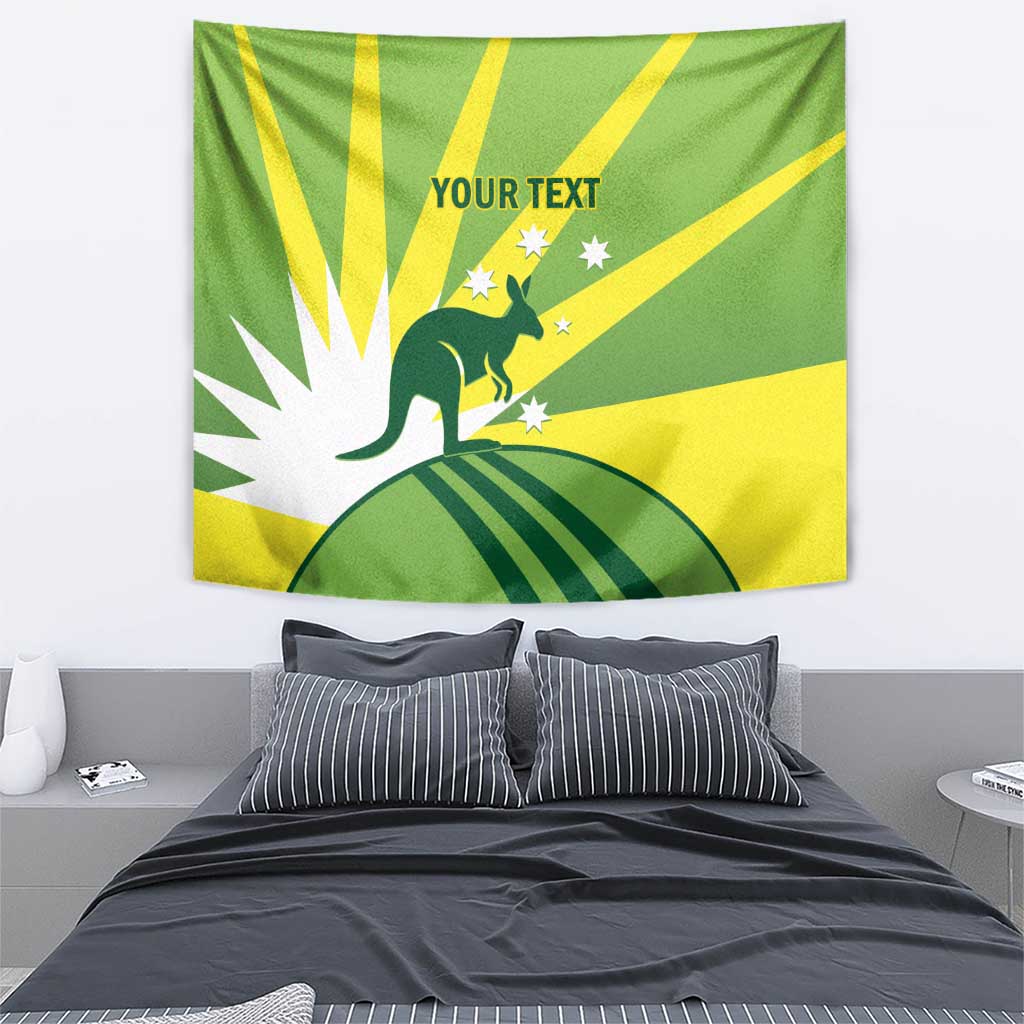 Custom Australia Cricket Tapestry Go Champions Aussies