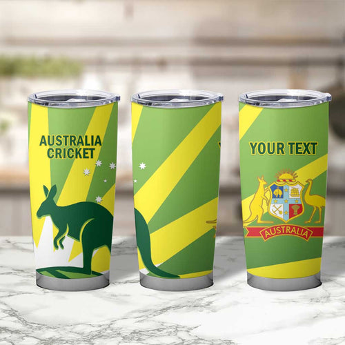 Custom Australia Cricket Tumbler Cup Go Champions Aussies