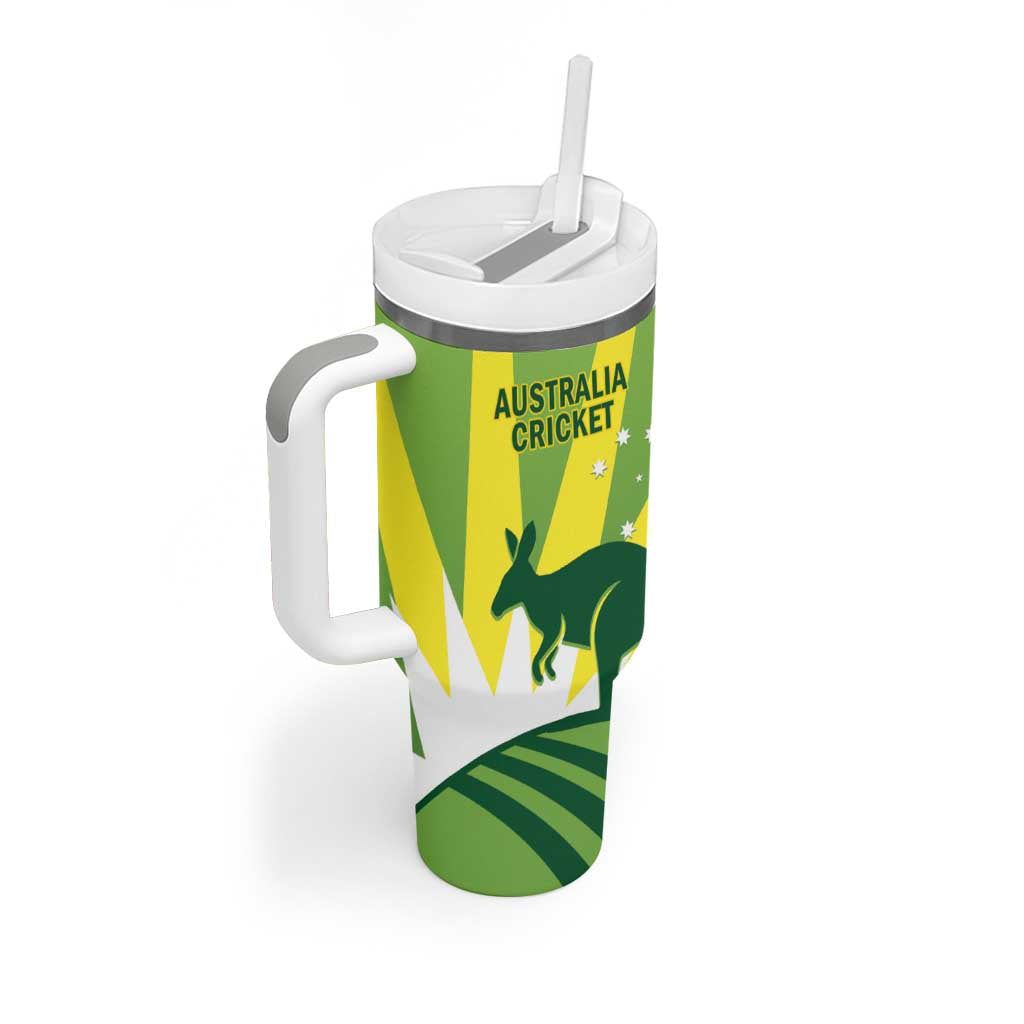 Custom Australia Cricket Tumbler With Handle Go Champions Aussies