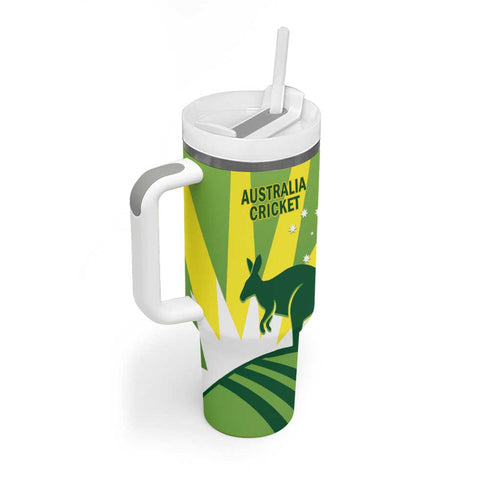 Custom Australia Cricket Tumbler With Handle Go Champions Aussies