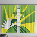Custom Australia Cricket Window Curtain Go Champions Aussies