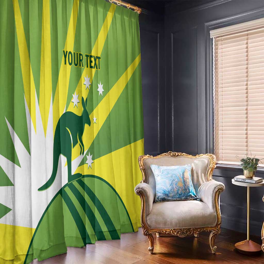 Custom Australia Cricket Window Curtain Go Champions Aussies