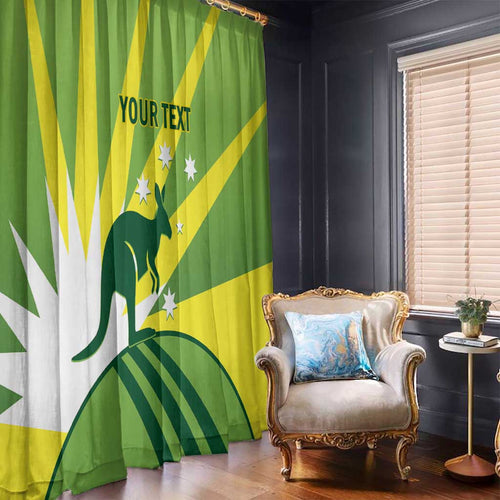 Custom Australia Cricket Window Curtain Go Champions Aussies