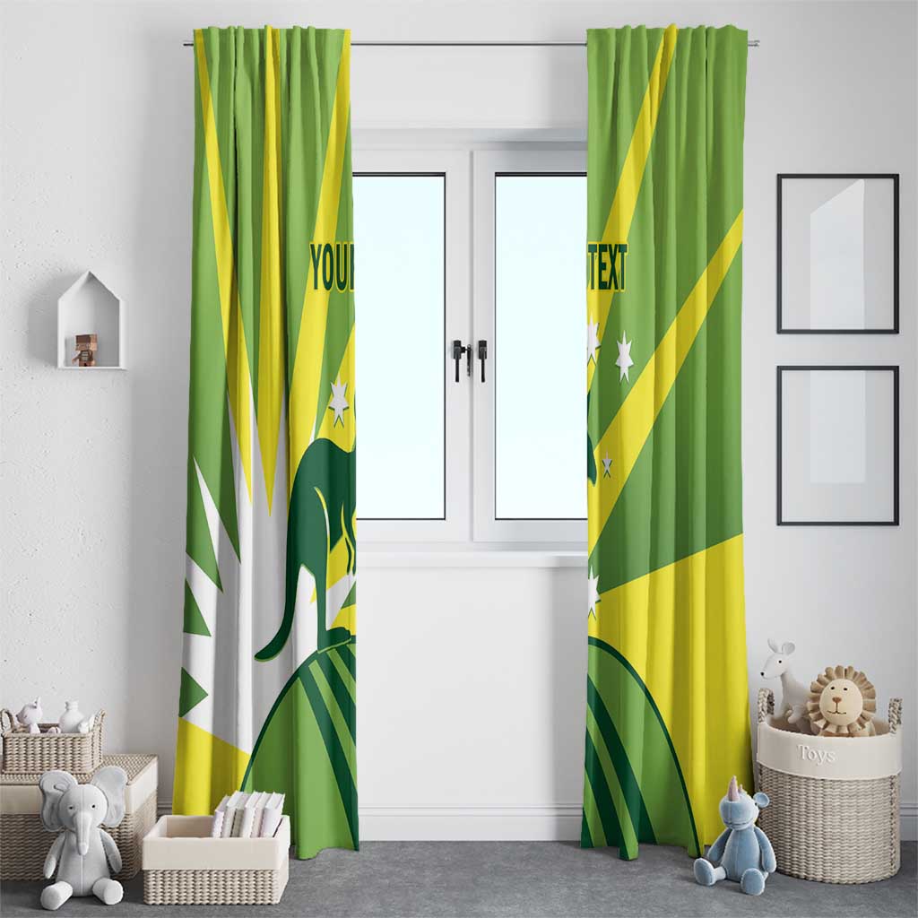 Custom Australia Cricket Window Curtain Go Champions Aussies