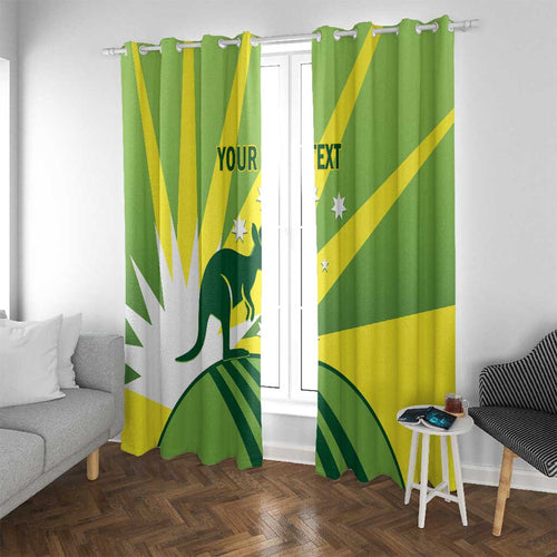Custom Australia Cricket Window Curtain Go Champions Aussies