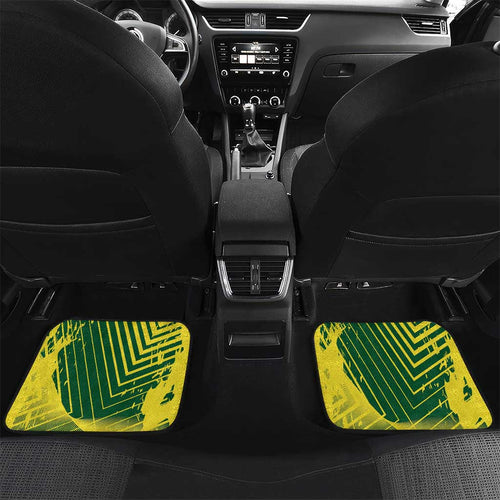 Custom Australia Cricket Car Mats Aussie Baggy Greens - Kangaroo Mascot Style