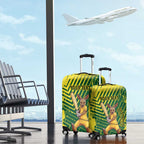 Custom Australia Cricket Luggage Cover Aussie Baggy Greens - Kangaroo Mascot Style