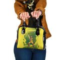 Custom Australia Cricket Shoulder Handbag Aussie Baggy Greens - Kangaroo Mascot Style
