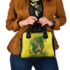 Custom Australia Cricket Shoulder Handbag Aussie Baggy Greens - Kangaroo Mascot Style
