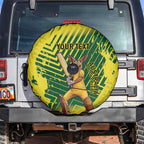 Custom Australia Cricket Spare Tire Cover Aussie Baggy Greens - Kangaroo Mascot Style