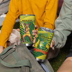Custom Australia Cricket Tumbler Cup Aussie Baggy Greens - Kangaroo Mascot Style