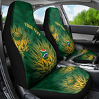 Custom South Africa Cricket Car Seat Cover Go Champions Proteas