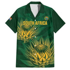 Custom South Africa Cricket Hawaiian Shirt Go Champions Proteas