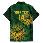 Custom South Africa Cricket Hawaiian Shirt Go Champions Proteas