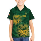 Custom South Africa Cricket Hawaiian Shirt Go Champions Proteas