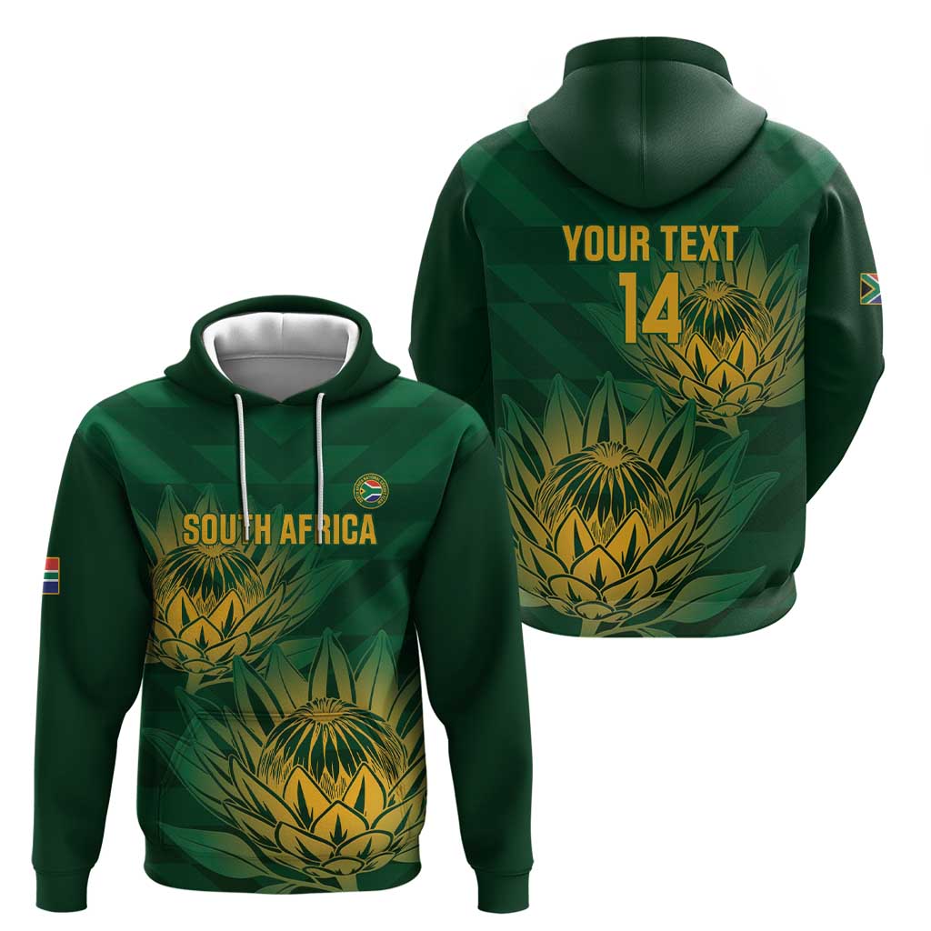 Custom South Africa Cricket Hoodie Go Champions Proteas