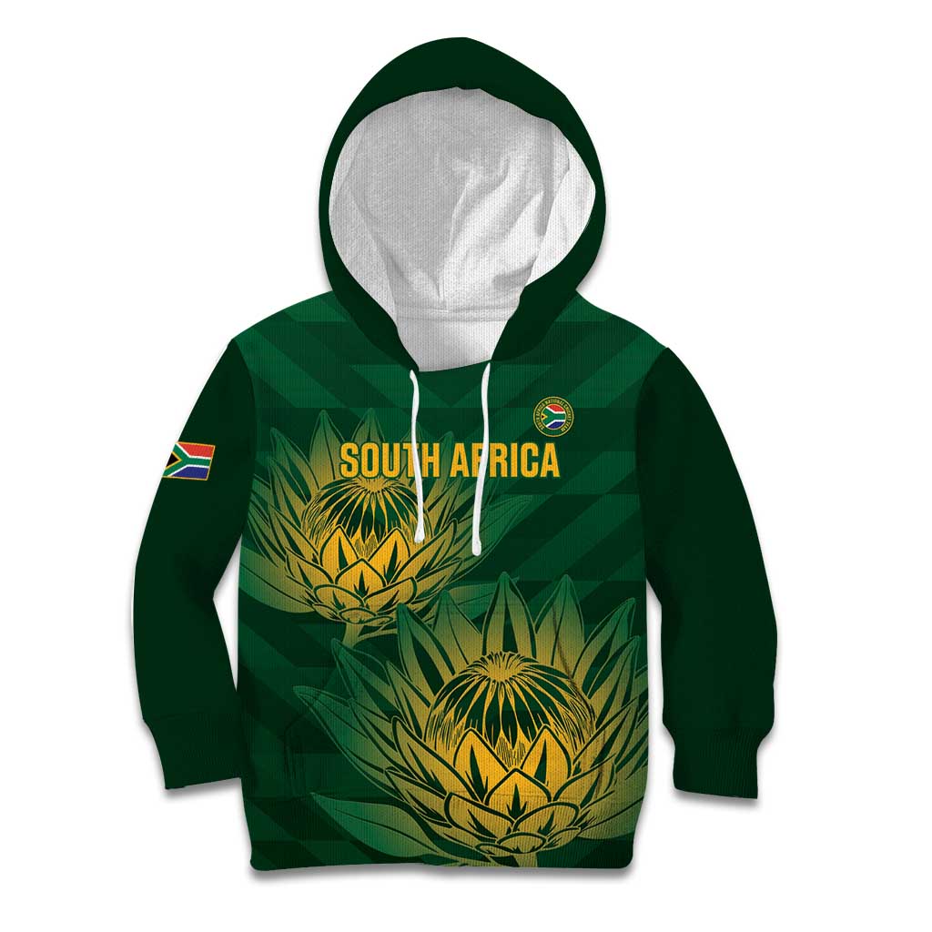 Custom South Africa Cricket Kid Hoodie Go Champions Proteas
