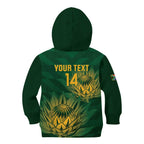 Custom South Africa Cricket Kid Hoodie Go Champions Proteas