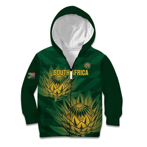 Custom South Africa Cricket Kid Hoodie Go Champions Proteas