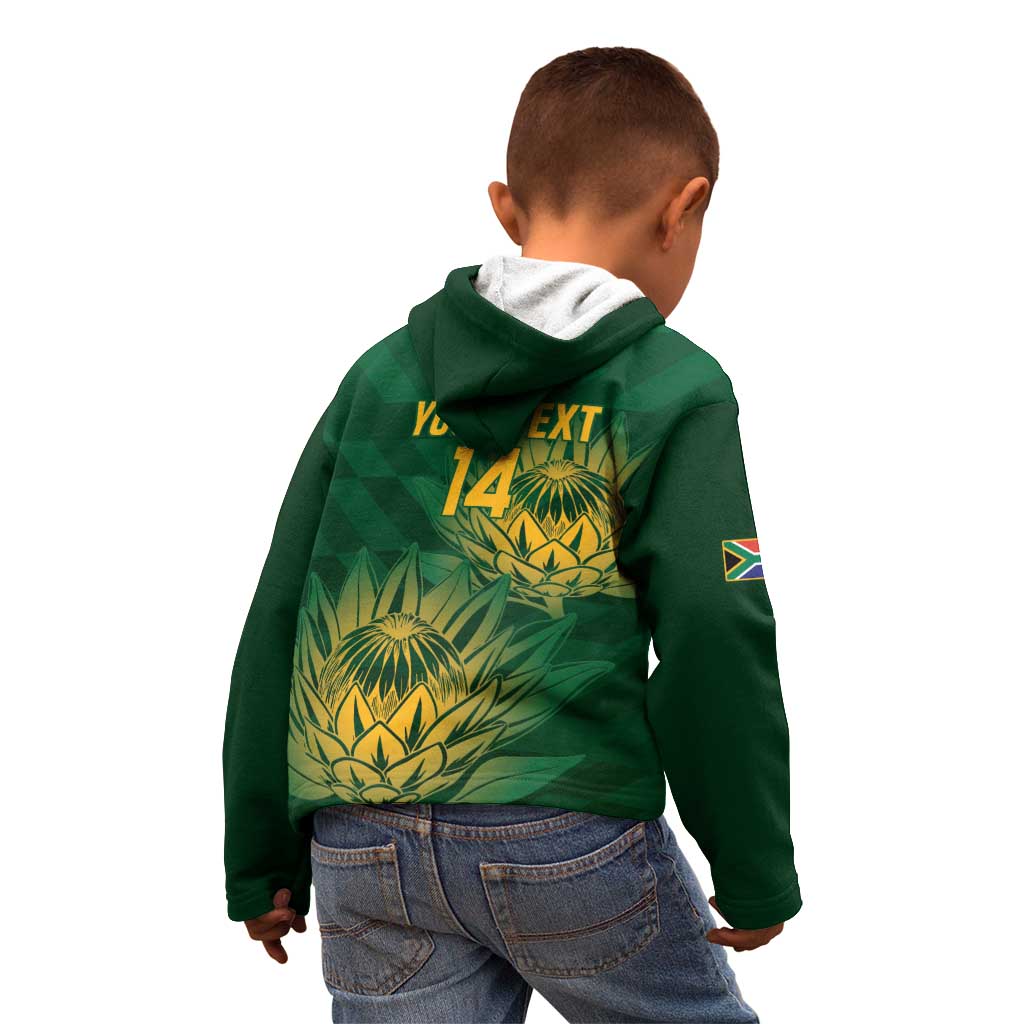 Custom South Africa Cricket Kid Hoodie Go Champions Proteas