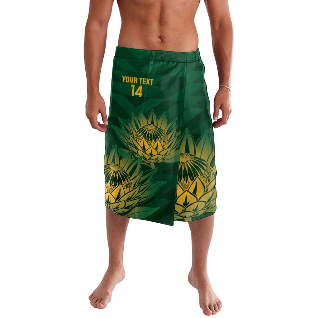Custom South Africa Cricket Lavalava Go Champions Proteas