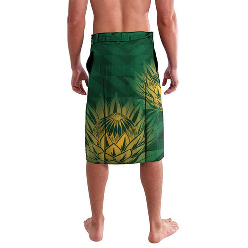 Custom South Africa Cricket Lavalava Go Champions Proteas