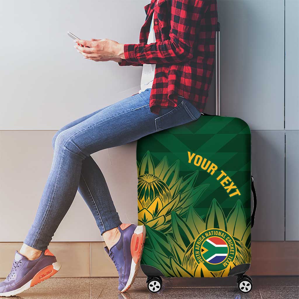 Custom South Africa Cricket Luggage Cover Go Champions Proteas