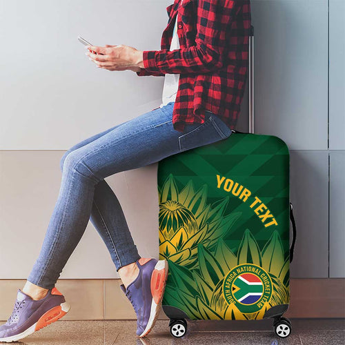 Custom South Africa Cricket Luggage Cover Go Champions Proteas