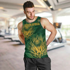 Custom South Africa Cricket Men Tank Top Go Champions Proteas