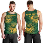 Custom South Africa Cricket Men Tank Top Go Champions Proteas
