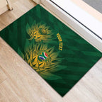 Custom South Africa Cricket Rubber Doormat Go Champions Proteas