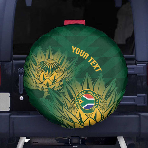 Custom South Africa Cricket Spare Tire Cover Go Champions Proteas