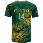 Custom South Africa Cricket T Shirt Go Champions Proteas
