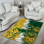 Custom Australia And South Africa Cricket Area Rug Aussies Proteas Together