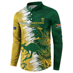 Custom Australia And South Africa Cricket Button Sweatshirt Aussies Proteas Together