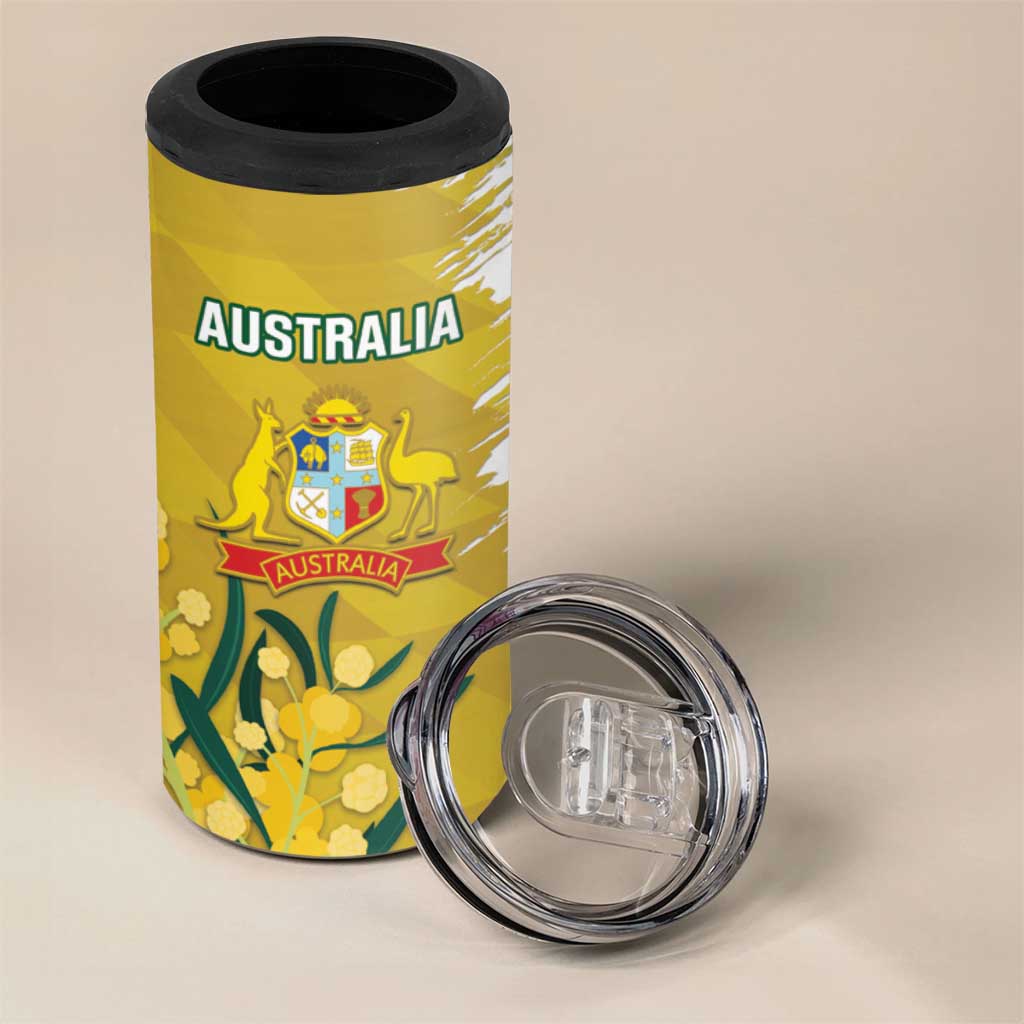 Custom Australia And South Africa Cricket 4 in 1 Can Cooler Tumbler Aussies Proteas Together