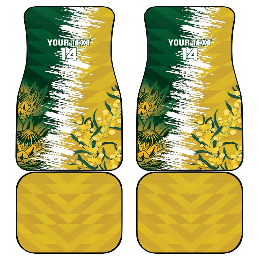 Custom Australia And South Africa Cricket Car Mats Aussies Proteas Together